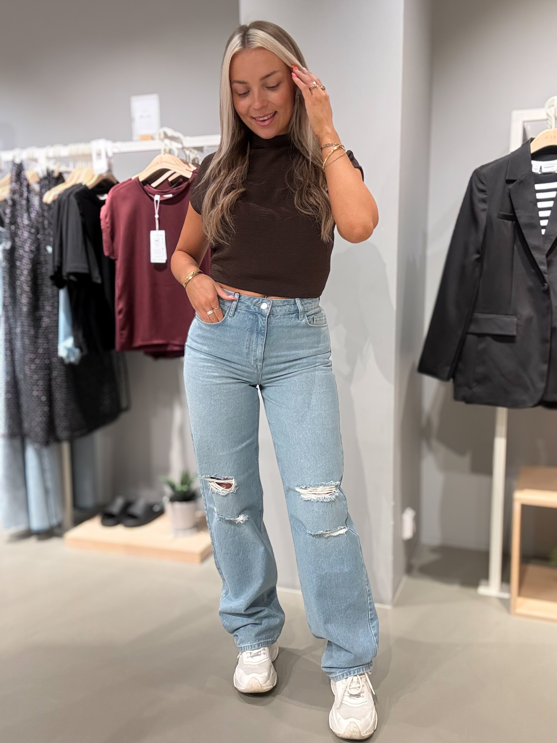NMJANNEL Jeans - Light Blue Denim
